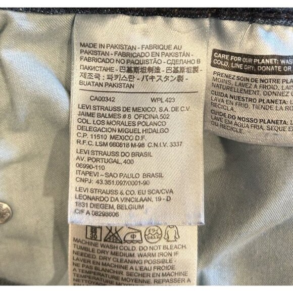 Levi's 515 Jeans Women's Size 10M 30x32 Bootcut Blue Denim Embroidered Pockets - Picture 8 of 9